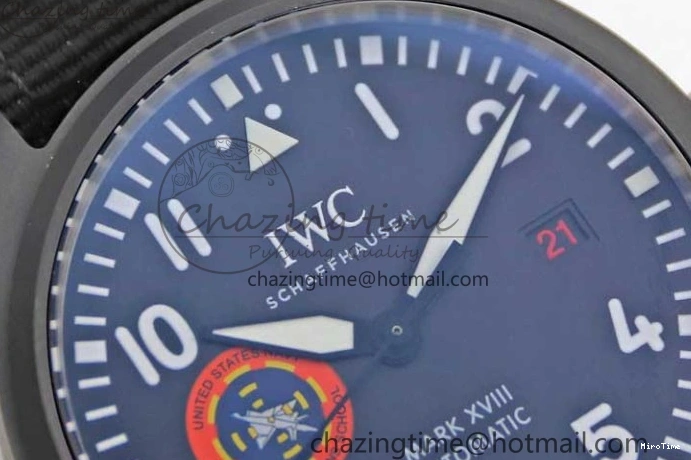 MIROTIME 0213 Mark XVIII ‘TOPGUN SFTI’ Ceramic M+F Best Edition Black Dial on Black Nylon Strap A MultiPurpose 7047